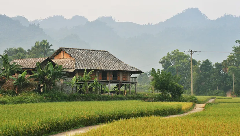 Stilt-house-of-Tay-people